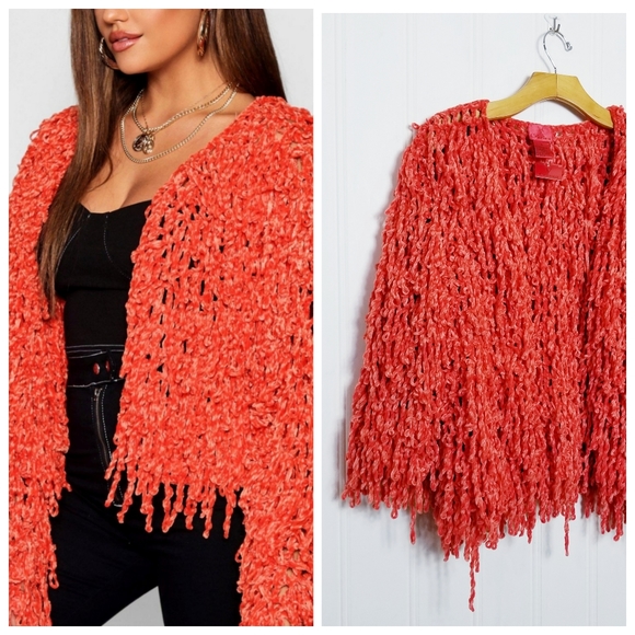 V Cristina Sweaters - V Christina Shaggy Cardigan